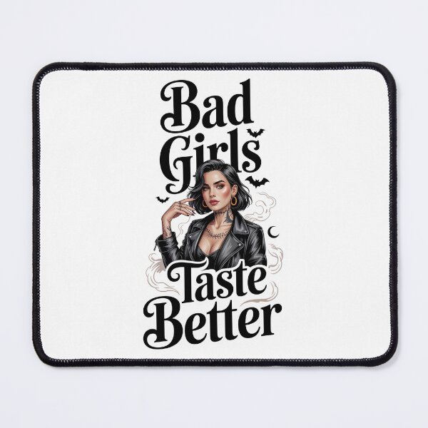 Item preview, Bad Girls Taste Better Dark Pin-Up Retro Style designed and sold by ArtFeverShop.