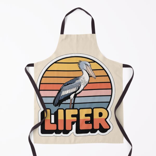 Item preview, Shoebill Stork LIFER – Retro Birdwatching Sticker designed and sold by The Digital Compass.