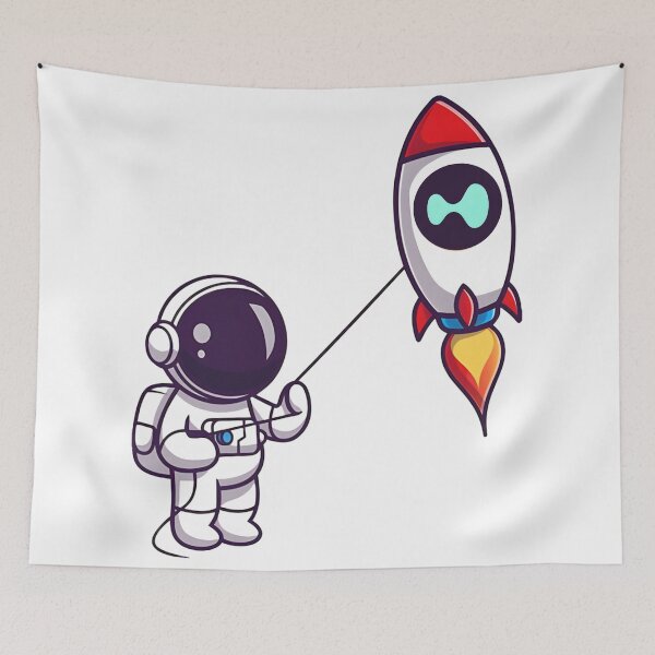 Item preview, Hyperliquid Astronaut Rocket – To The Moon designed and sold by LouLabeau.