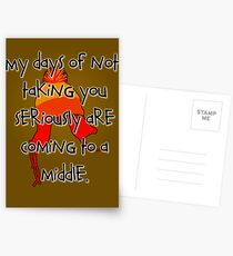 Taken Seriously Postcards