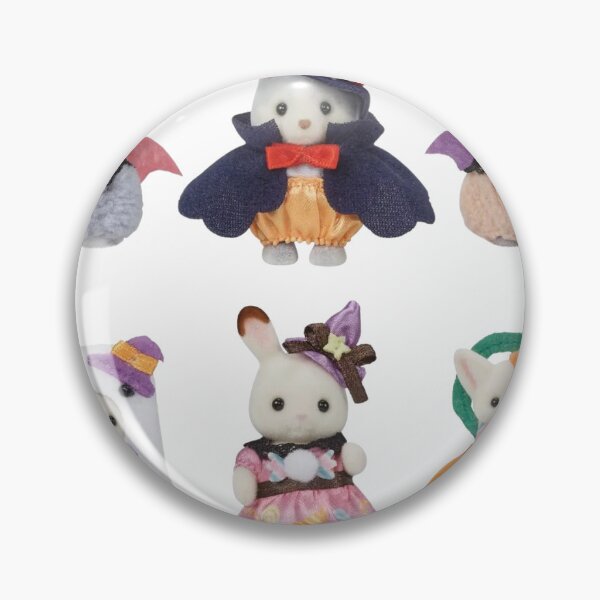 Item preview, Cute Halloween Calico Critters – Spooky Kawaii Plush Collection designed and sold by DutchBunnyShop.