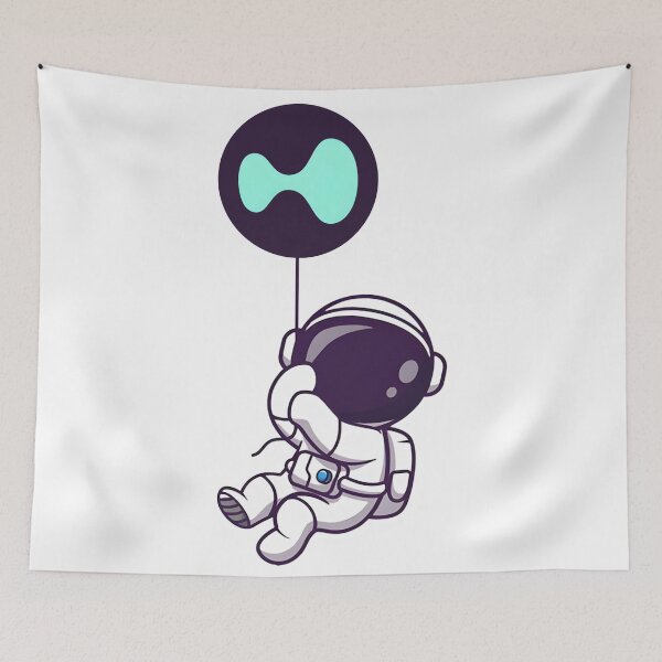 Item preview, Hyperliquid Astronaut Floating – Holding the Future designed and sold by LouLabeau.