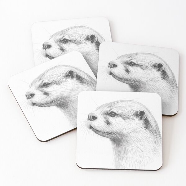 Item preview, Otter Pencil Drawing designed and sold by Leon Woods Pencil Art.