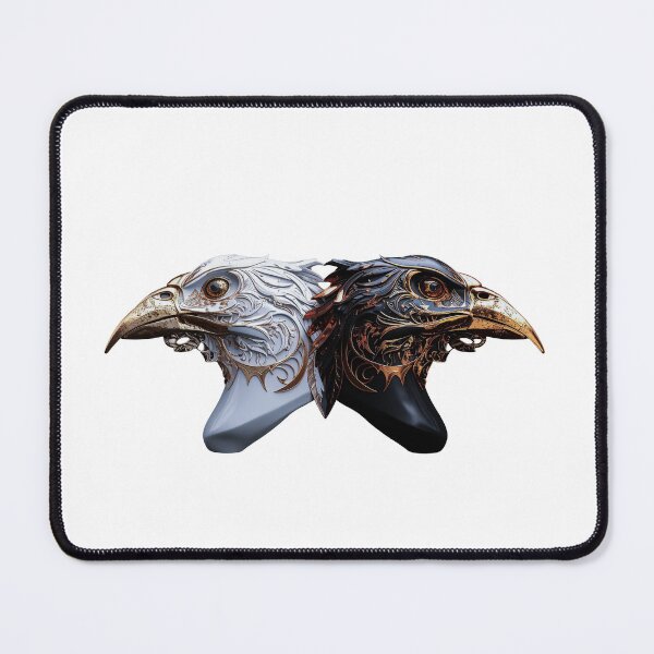 Item preview, Twin Mecha Guardians – Futuristic Robot Art designed and sold by NizuCaCi.