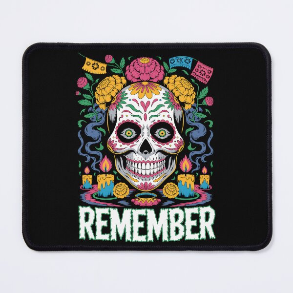 Item preview, Remember Skull – Día de los Muertos Floral Calavera designed and sold by Taans-Creation.