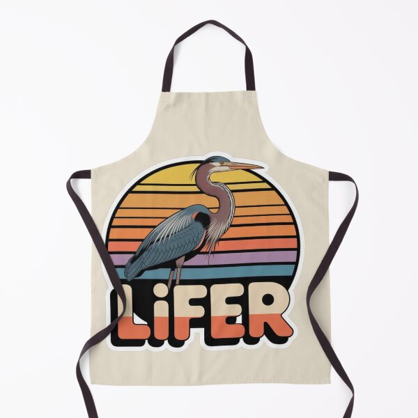 Item preview, Goliath Heron LIFER – Retro Birdwatching Sticker designed and sold by The Digital Compass.