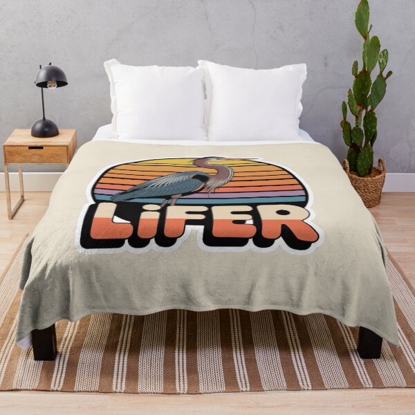 Item preview, Goliath Heron LIFER – Retro Birdwatching Sticker designed and sold by The Digital Compass.