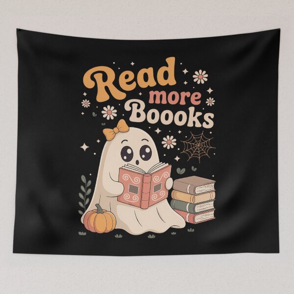 Item preview, Cute Booooks Ghost Read More Books Teacher Halloween designed and sold by TyraYoung.