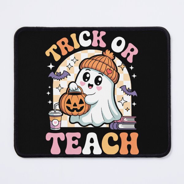 Item preview, Teacher Halloween Trick Or Teach Cute Ghost Coffee Pumpkins designed and sold by TyraYoung.
