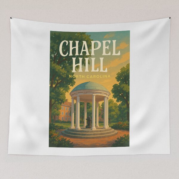 Item preview, Chapel Hill North Carolina – The Old Well on UNC Campus designed and sold by Aryabek.