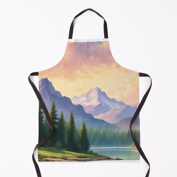 Item preview, Majestic Mountain Sunrise Over Serene Lake | Wilderness Landscape with Soaring Birds designed and sold by RealmsCreation.
