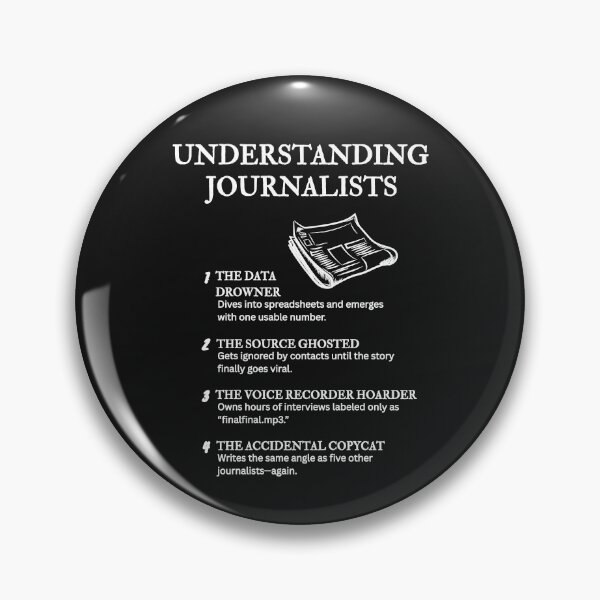 Item preview, The Many Faces of Journalists – Newsroom Humor – Black designed and sold by PsyFlow35.