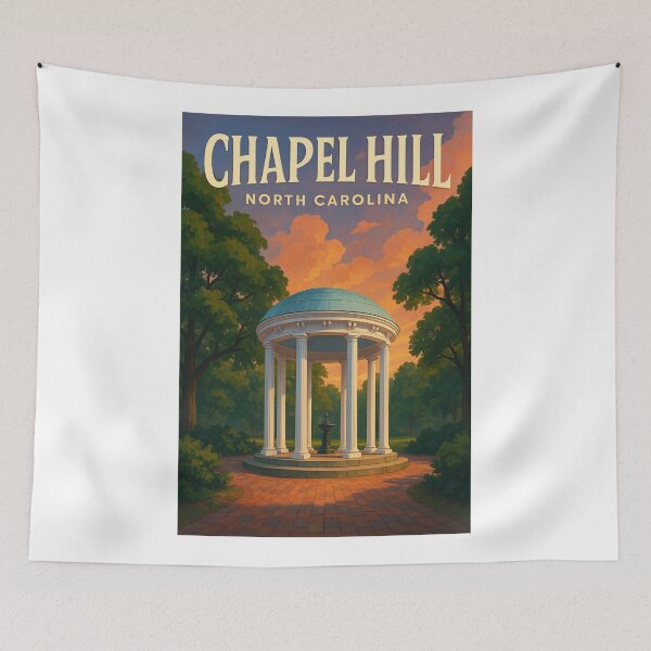 Item preview, Chapel Hill North Carolina – Sunset at the Old Well UNC designed and sold by Aryabek.