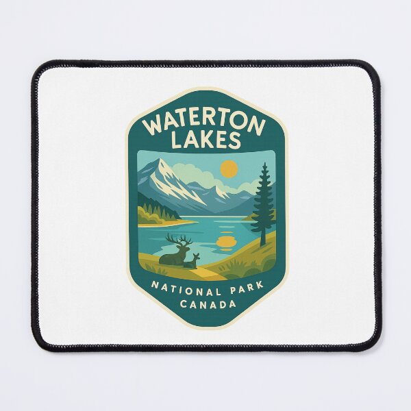 Item preview, Waterton Lakes National Park – Alberta’s Mountain Wildlife Scene designed and sold by Aryabek.