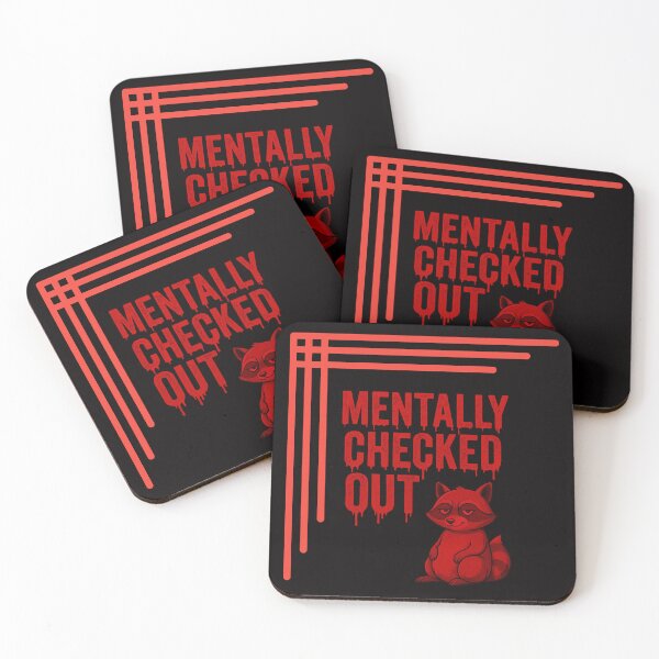 Item preview, I Came. I Saw. I Overreacted. — Dripping Red Typography with Raccoon designed and sold by Tadeusz1.