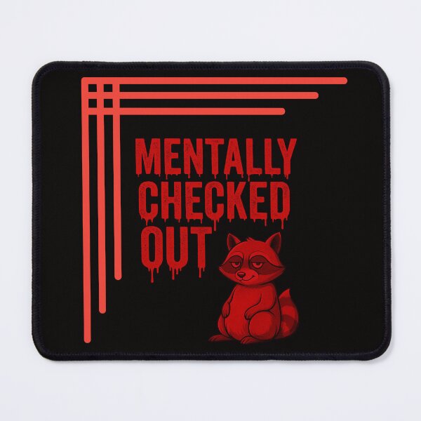 Item preview, I Came. I Saw. I Overreacted. — Dripping Red Typography with Raccoon designed and sold by Tadeusz1.