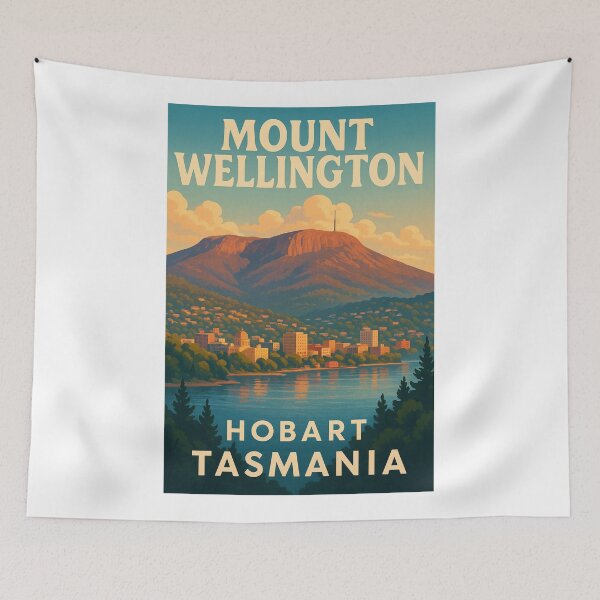 Item preview, Mount Wellington – Close View of Peak Above Hobart City designed and sold by Aryabek.