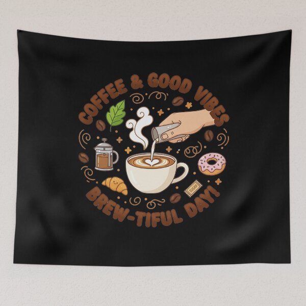 Item preview, Coffee Good Vibes Brew-tiful Day Cafe designed and sold by k3rstman1.