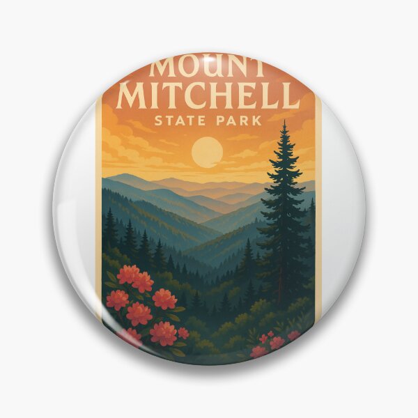Item preview, Mount Mitchell State Park – North Carolina Rhododendrons and Mountain Sunset designed and sold by Aryabek.