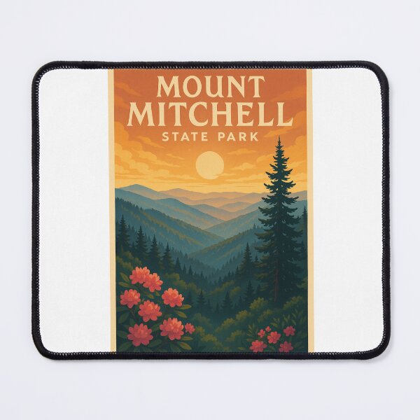 Item preview, Mount Mitchell State Park – North Carolina Rhododendrons and Mountain Sunset designed and sold by Aryabek.