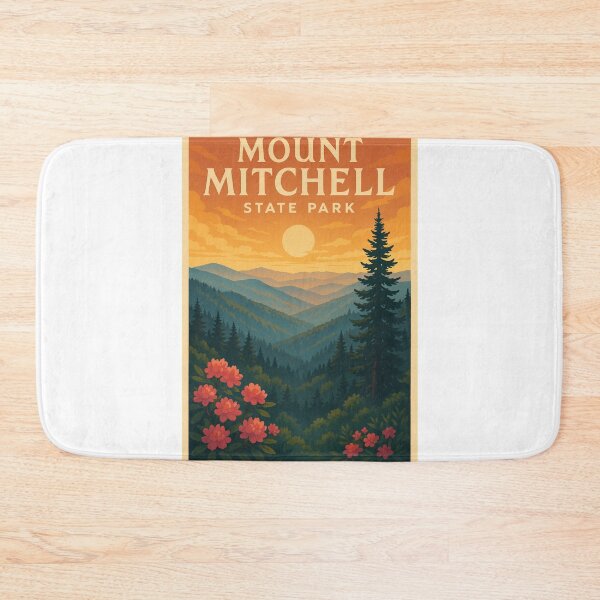 Item preview, Mount Mitchell State Park – North Carolina Rhododendrons and Mountain Sunset designed and sold by Aryabek.