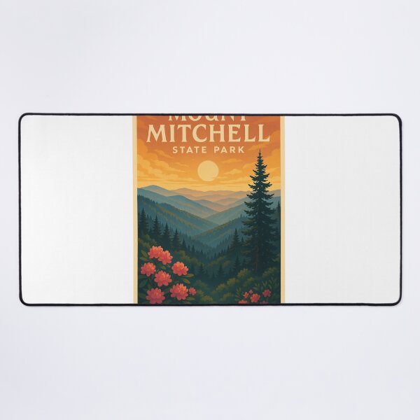 Item preview, Mount Mitchell State Park – North Carolina Rhododendrons and Mountain Sunset designed and sold by Aryabek.