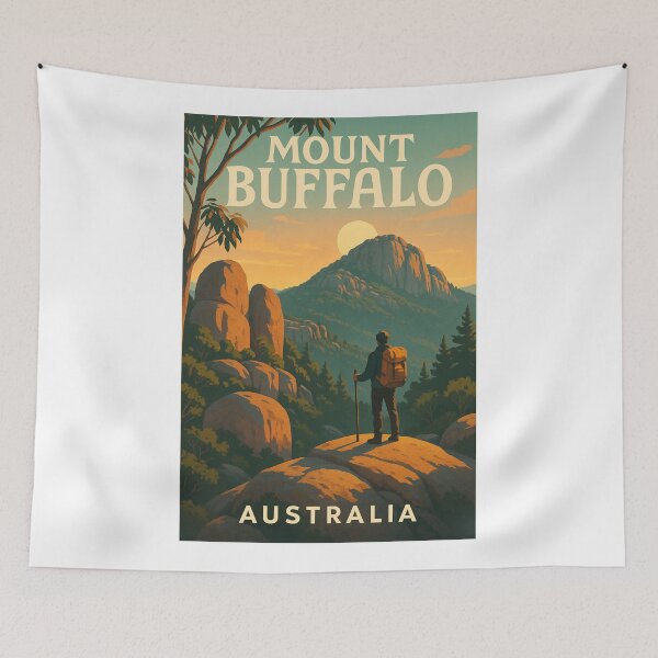 Item preview, Mount Buffalo Australia – Sunset Hike in Victoria’s Alpine National Park designed and sold by Aryabek.