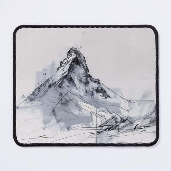 Item preview, Abstract Mountain Peak – Minimalist Summit Sketch designed and sold by SleekLineSketches.