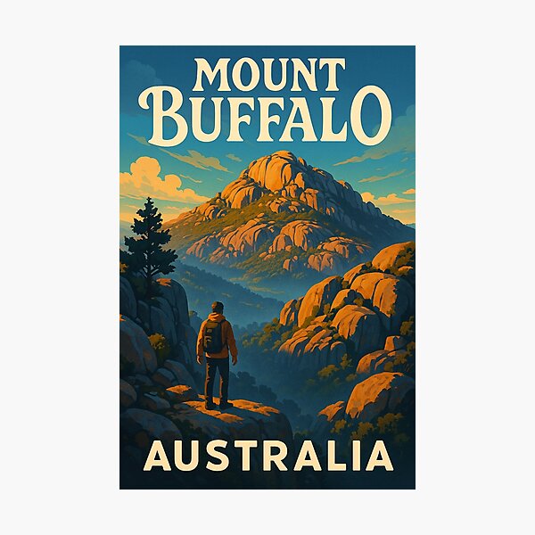 Item preview, Mount Buffalo Australia – Granite Peaks and Alpine Vistas in Victoria designed and sold by Aryabek.