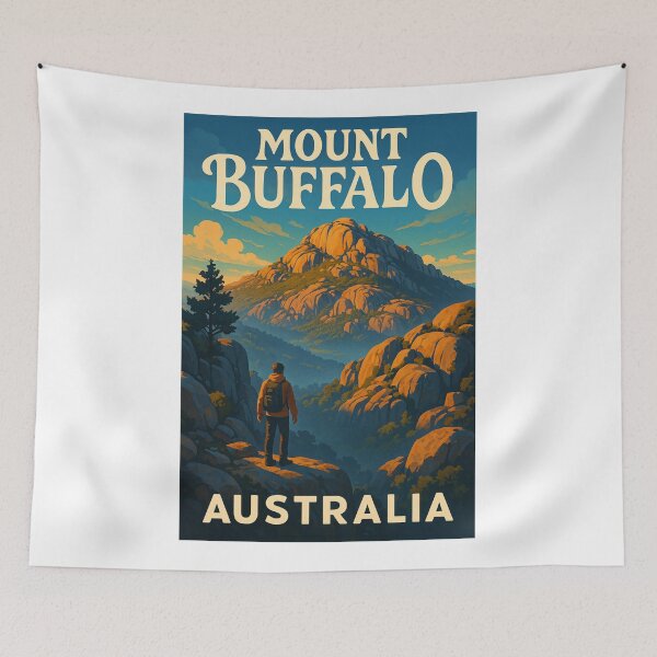 Item preview, Mount Buffalo Australia – Granite Peaks and Alpine Vistas in Victoria designed and sold by Aryabek.