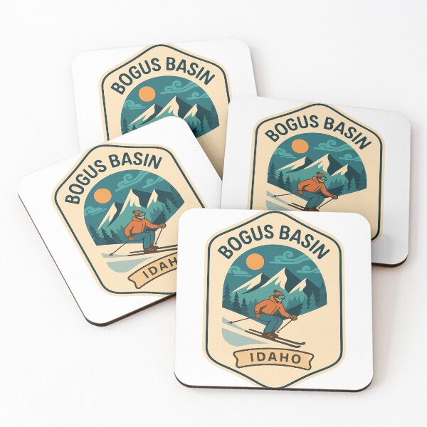 Item preview, Bogus Basin Idaho – Vintage Skiing Scene in the Boise Mountains designed and sold by Aryabek.