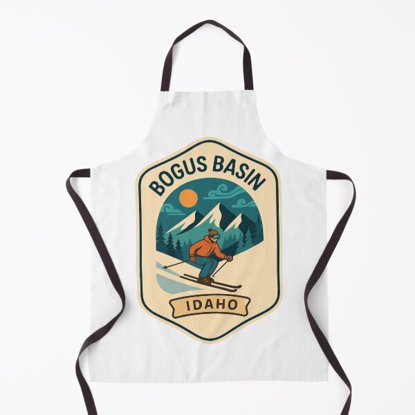 Item preview, Bogus Basin Idaho – Vintage Skiing Scene in the Boise Mountains designed and sold by Aryabek.
