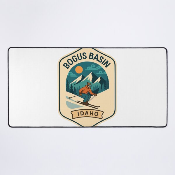 Item preview, Bogus Basin Idaho – Vintage Skiing Scene in the Boise Mountains designed and sold by Aryabek.