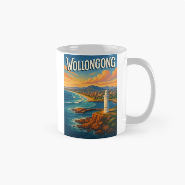 Item preview, Wollongong Australia – New South Wales Coast and Lighthouse View designed and sold by Aryabek.