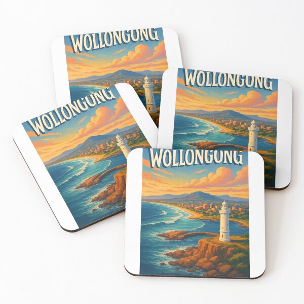 Item preview, Wollongong Australia – New South Wales Coast and Lighthouse View designed and sold by Aryabek.