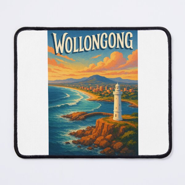Item preview, Wollongong Australia – New South Wales Coast and Lighthouse View designed and sold by Aryabek.