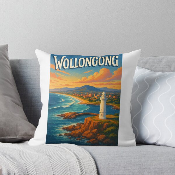 Item preview, Wollongong Australia – New South Wales Coast and Lighthouse View designed and sold by Aryabek.