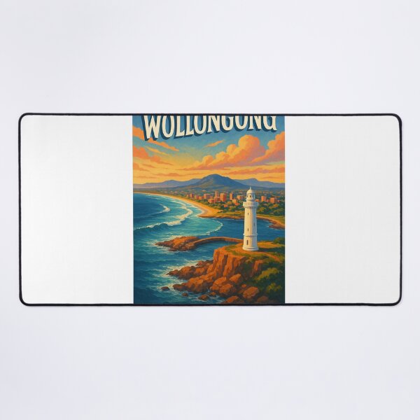 Item preview, Wollongong Australia – New South Wales Coast and Lighthouse View designed and sold by Aryabek.