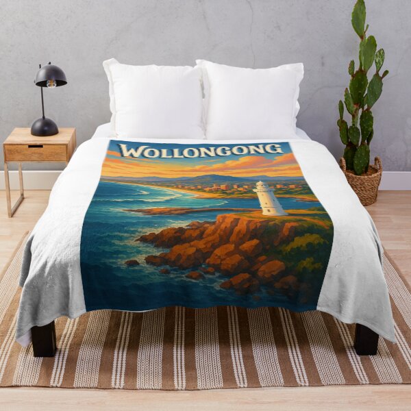 Item preview, Wollongong Australia – New South Wales Coast and Lighthouse View designed and sold by Aryabek.