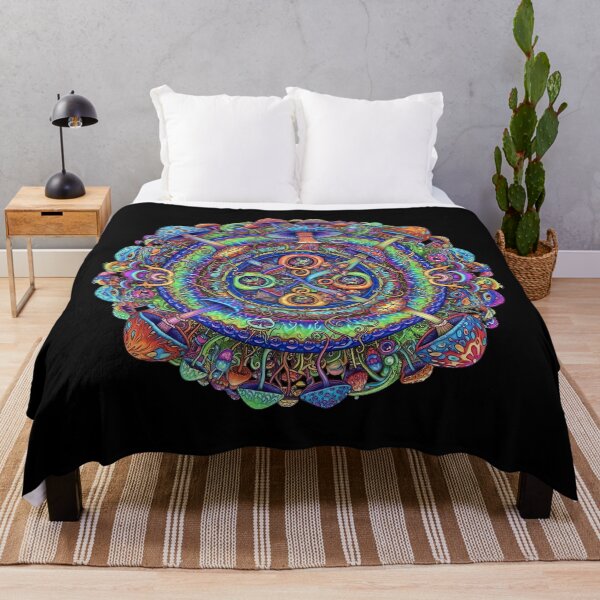 Item preview, Psychedelic Mushroom Mandala designed and sold by Dominik1994.