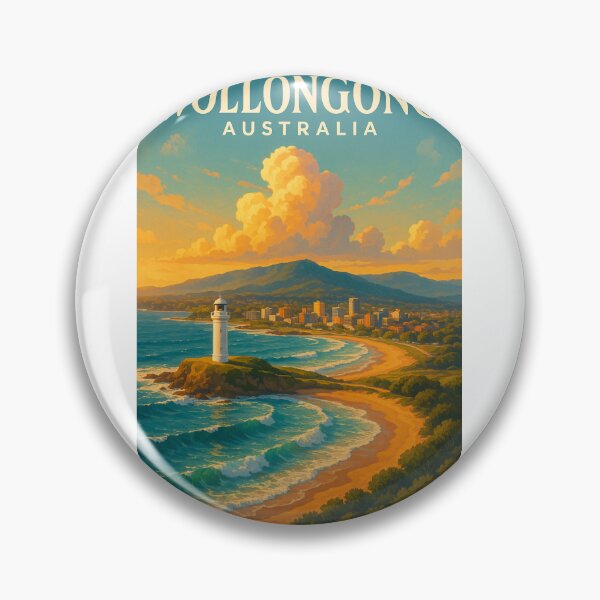 Item preview, Wollongong Australia – Pacific Surf and City Views in New South Wales designed and sold by Aryabek.