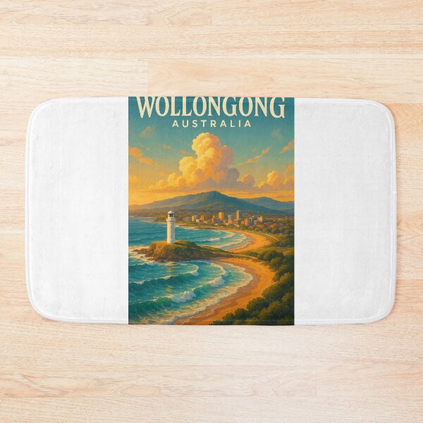 Item preview, Wollongong Australia – Pacific Surf and City Views in New South Wales designed and sold by Aryabek.