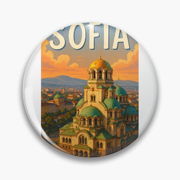 Item preview, Sofia Bulgaria – Alexander Nevsky Cathedral and Vitosha Sunset designed and sold by Aryabek.