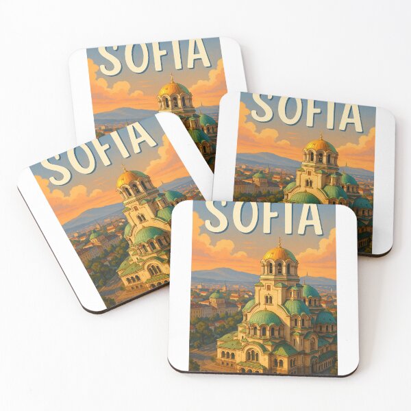 Item preview, Sofia Bulgaria – Alexander Nevsky Cathedral and Vitosha Sunset designed and sold by Aryabek.