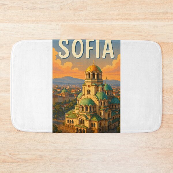 Item preview, Sofia Bulgaria – Alexander Nevsky Cathedral and Vitosha Sunset designed and sold by Aryabek.