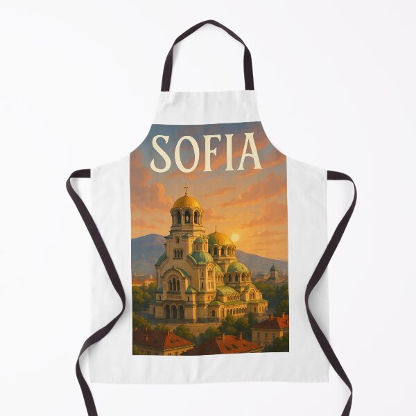 Item preview, Sofia Bulgaria – Golden Hour at Alexander Nevsky Cathedral and Vitosha designed and sold by Aryabek.