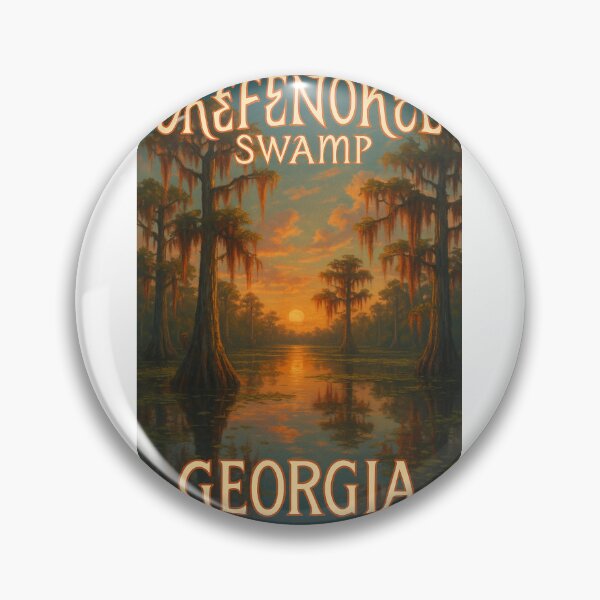 Item preview, Okefenokee Swamp Georgia – Sunset in the Blackwater Wilderness designed and sold by Aryabek.