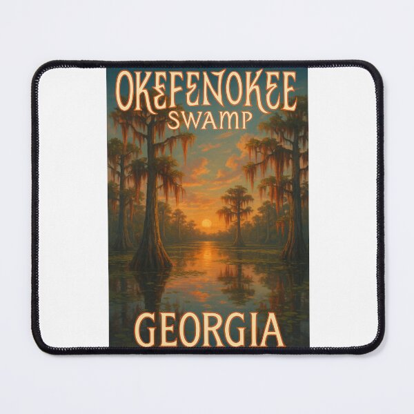 Item preview, Okefenokee Swamp Georgia – Sunset in the Blackwater Wilderness designed and sold by Aryabek.
