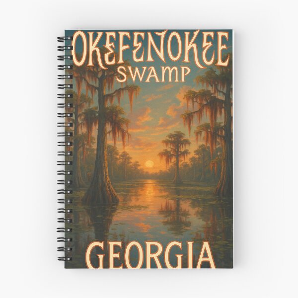 Item preview, Okefenokee Swamp Georgia – Sunset in the Blackwater Wilderness designed and sold by Aryabek.