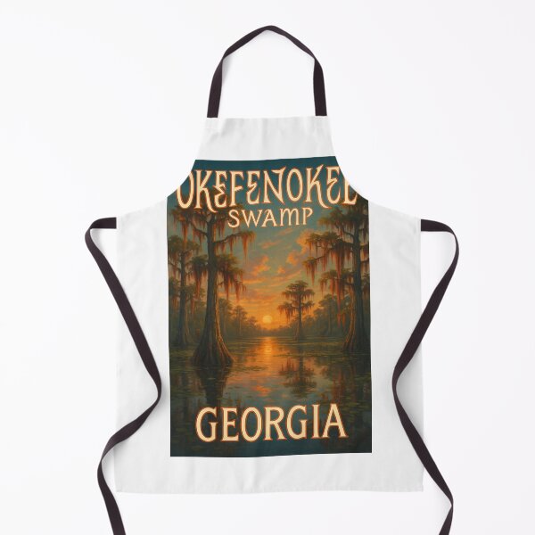Item preview, Okefenokee Swamp Georgia – Sunset in the Blackwater Wilderness designed and sold by Aryabek.